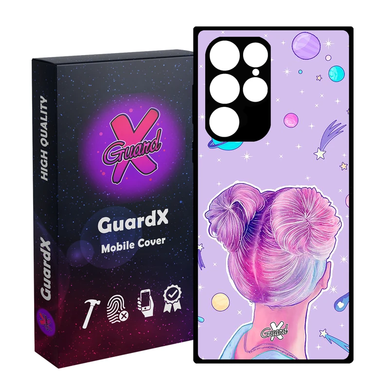 کاور گارد ایکس طرح Girl مدل Glass10112 مناسب برای گوشی موبایل سامسونگ Galaxy S23 Ultra