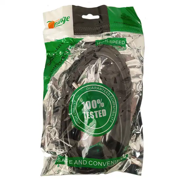 کابل برق سه پین منبع تغذیه کامپیوتر اورنج مدل 099 طول 1.5 متر