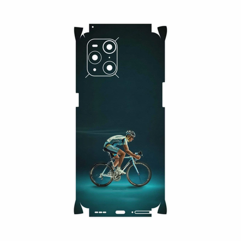 برچسب پوششی ماهوت مدل Road-cycling-FullSkin مناسب برای گوشی موبایل اپو Find X3 Pro