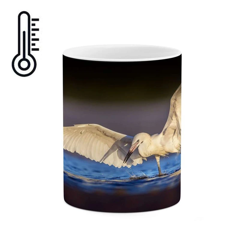 ماگ حرارتی کاکتی مدل مرغ دریایی کد mgh17210