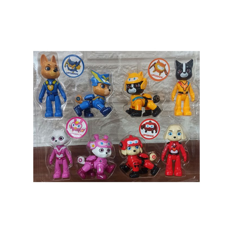 اکشن فیگور مدل سگ های نگهبان طرح Super Dogs مجموعه 8 عددی