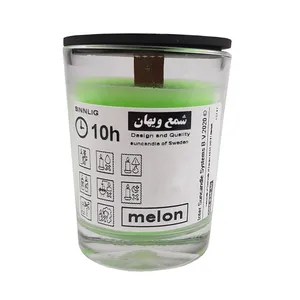 شمع لیوانی ویهان مدل سویا وکس رایحه طالبی