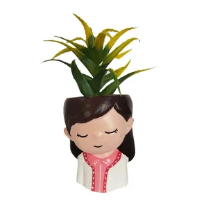 گلدان به همراه کاکتوس مصنوعی مدل 20369