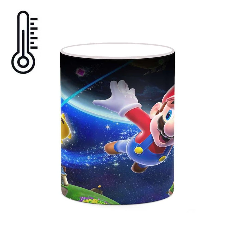 ماگ حرارتی کاکتی مدل بازی Super Mario Galaxy 4 کد mgh20944
