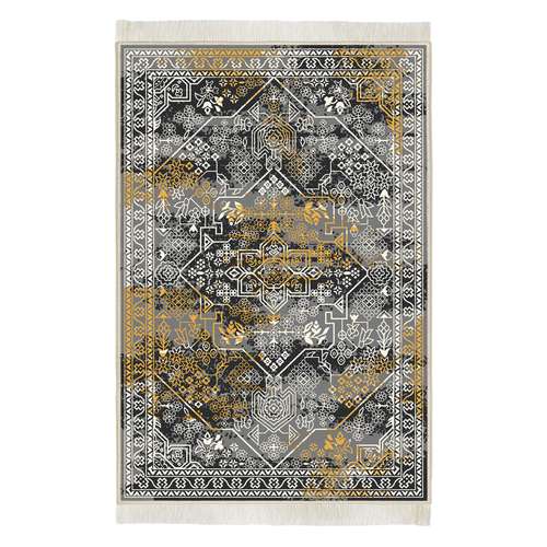 فرش ماشینی هانوکس مدل مدرن طرح سحر کد HAM.275.01