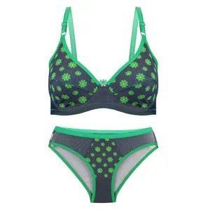 ست شورت و سوتین زنانه مدل گلدار 1-368