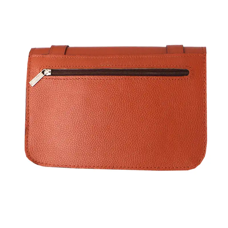 کیف دوشی زنانه مدل چرم طبیعی فلوتر