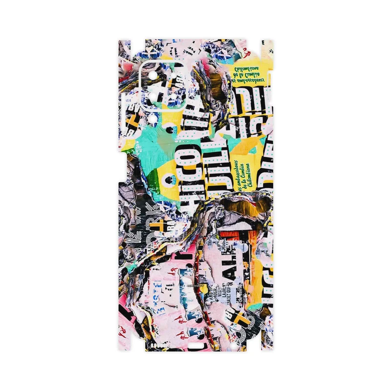 برچسب پوششی ماهوت مدل Collage of Teared Paper-FullSkin مناسب برای گوشی موبایل سامسونگ Galaxy A22 4G