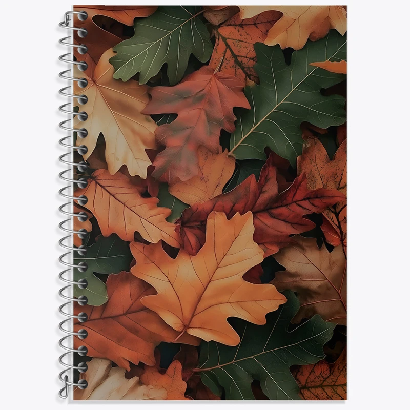 دفتر نت موسیقی 50 برگ خندالو طرح برگ پاییزی کد F6628