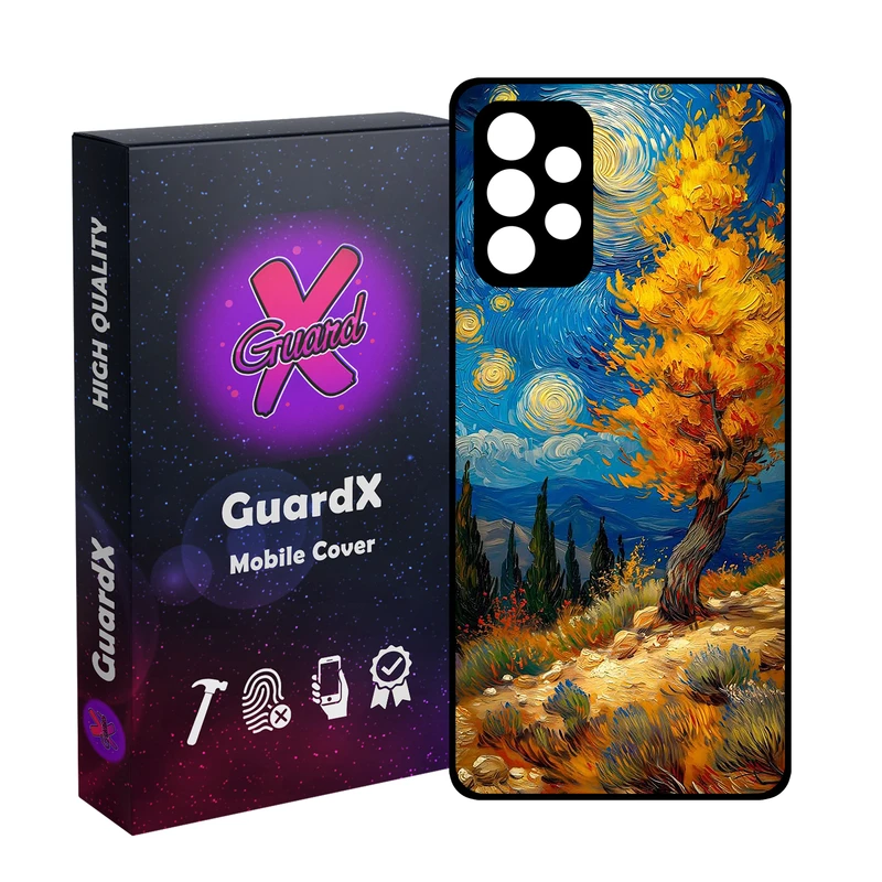 کاور گارد ایکس طرح منظره ونگوگ مدل Glass10752 مناسب برای گوشی موبایل سامسونگ Galaxy A52/A52S