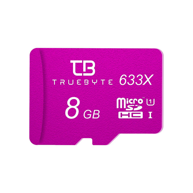 کارت حافظه microSDHC تروبایت مدل 633X کلاس 10 استاندارد UHS-I U1 سرعت 95MBps ظرفیت 8 گیگابایت به همراه آداپتور SD و کارت خوان