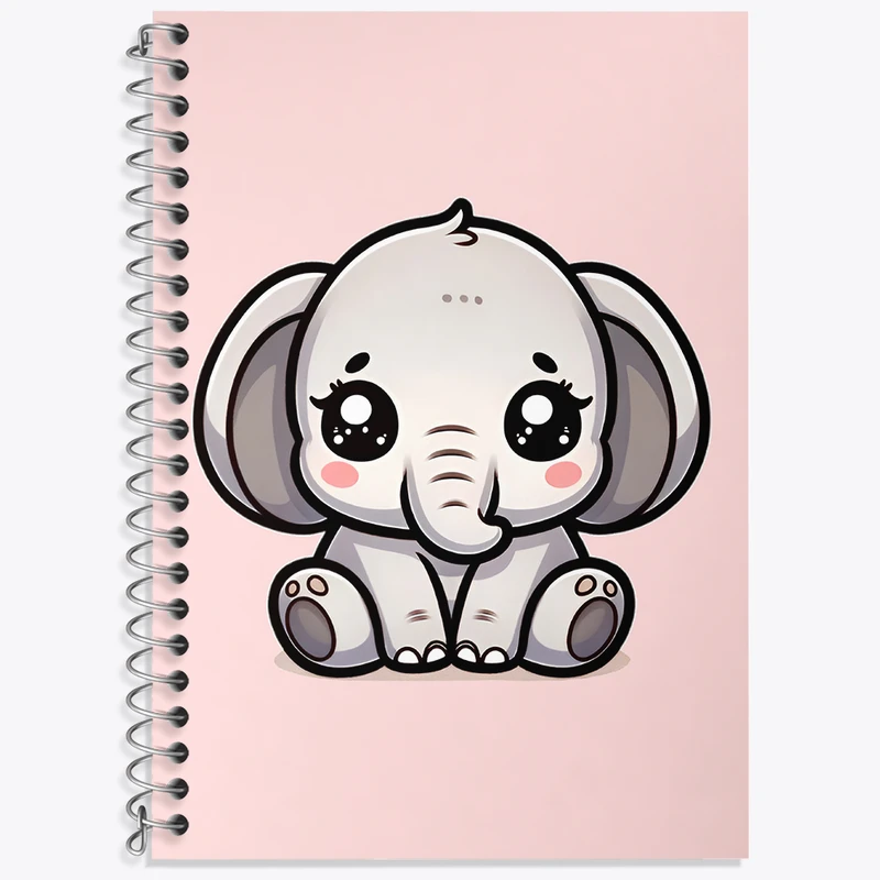 دفتر نت موسیقی 50 برگ خندالو طرح فیل کیوت کد N3344