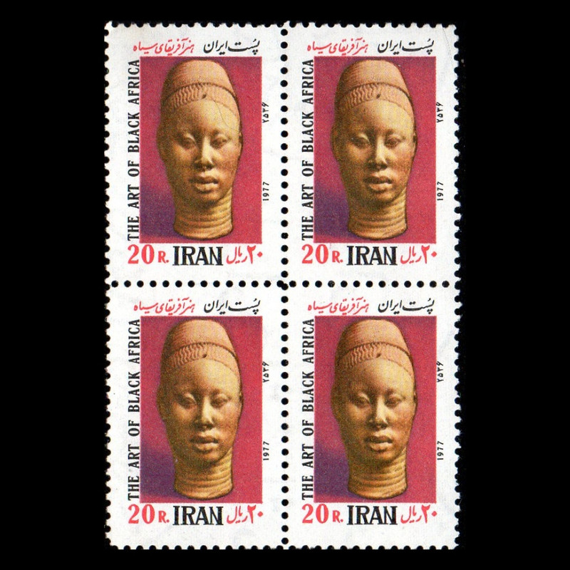 تمبر یادگاری مدل هنر آفریقا 1356 مجموعه 4 عددی تمبر یادگاری مدل هنر آفریقا 1356 مجموعه 4 عددی