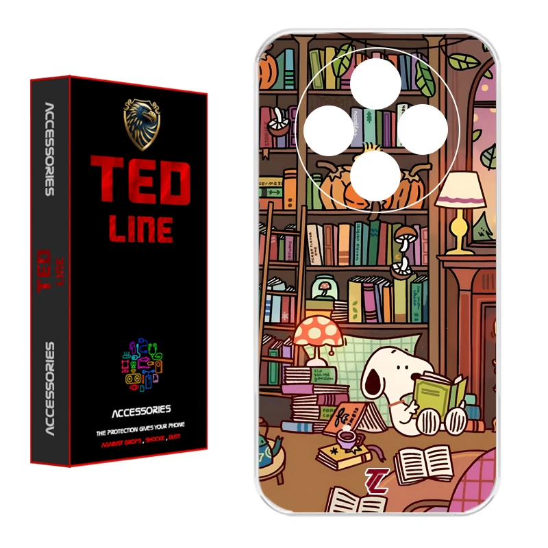 کاور تدلاین طرح اسنوپی کد 1218 مناسب برای گوشی موبایل شیائومی Redmi 14C / Poco C75