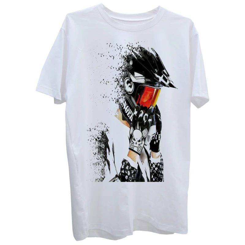 تی شرت آستین کوتاه مردانه طرح موتور سوار کد T98