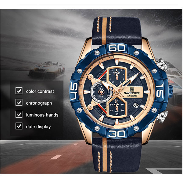 ساعت مچی عقربه‌ای مردانه نیوی فورس مدل NF8018 RGBEBE