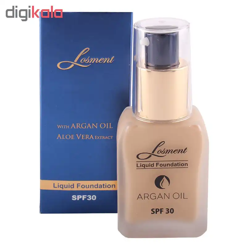 کرم پودر لوسمنت SPF30 حاوی روغن آرگان و آلوئه ورا شماره L201 حجم 36 میلی لیتر