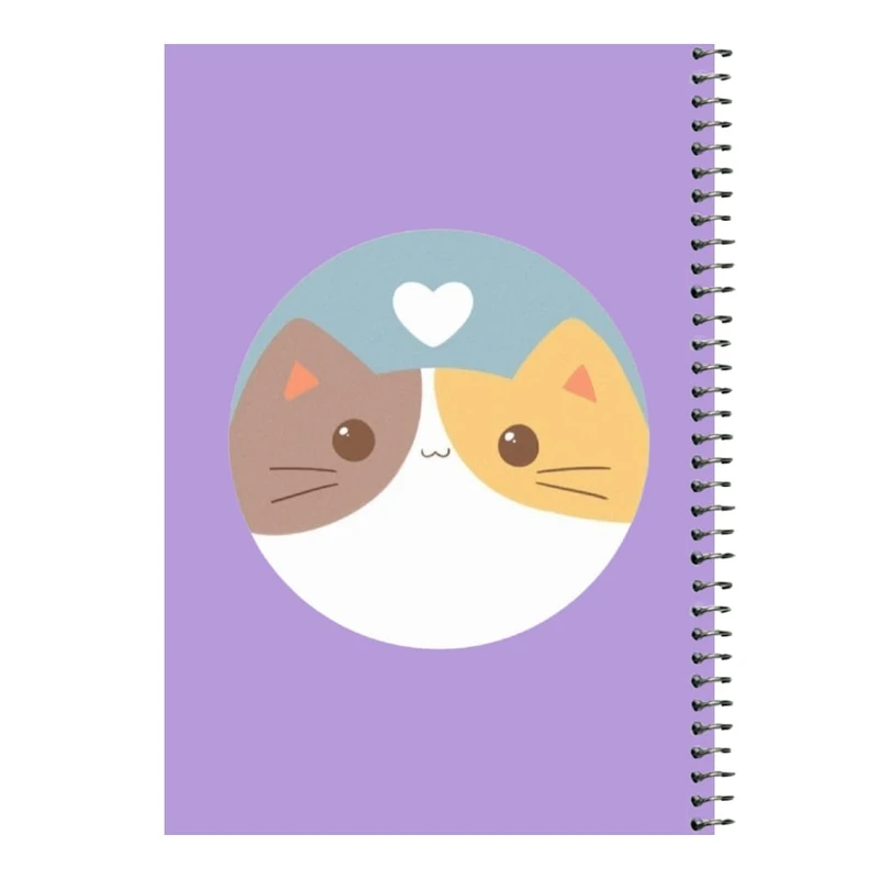 دفتر مشق 80 برگ اس جی مدل گربه کد۱   