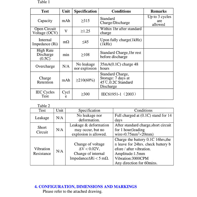 باتری شارژی نیم قلمی سولونیکس مدل صنعتی Ni-Cd مجموعه 4 عددی