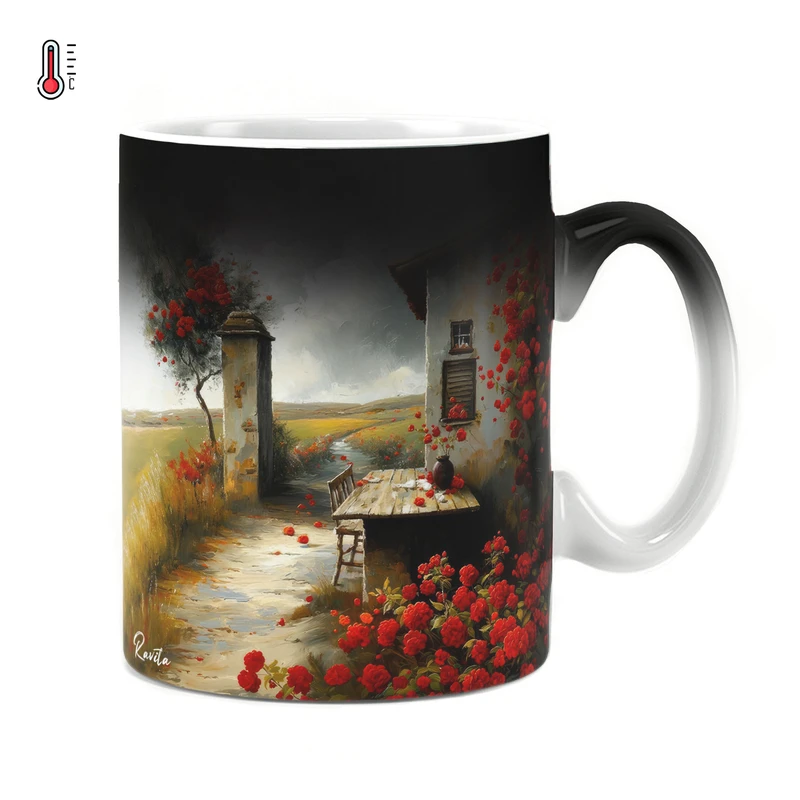 ماگ حرارتی راویتا مدل نقاشی خانه ای در مزرعه کد 3593