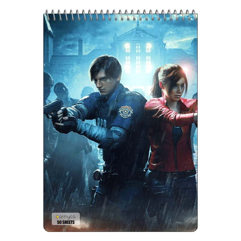 دفتر نقاشی 50 برگ سیمی کارنیکا طرح رزدینت اویل Resident Evil کد 83535