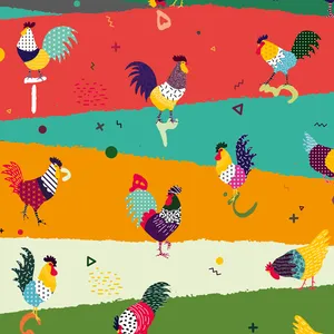 کاغذ کادو طرح خروس کد 129 بسته 5 عددی