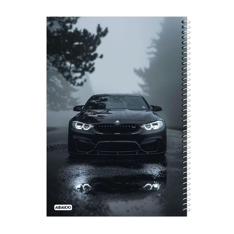 دفتر مشق 100 برگ آلبالو طرح ماشین کد 2075