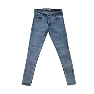 شلوار جین مردانه اسکینی مدل سوپر کش رنگ آبی روشن