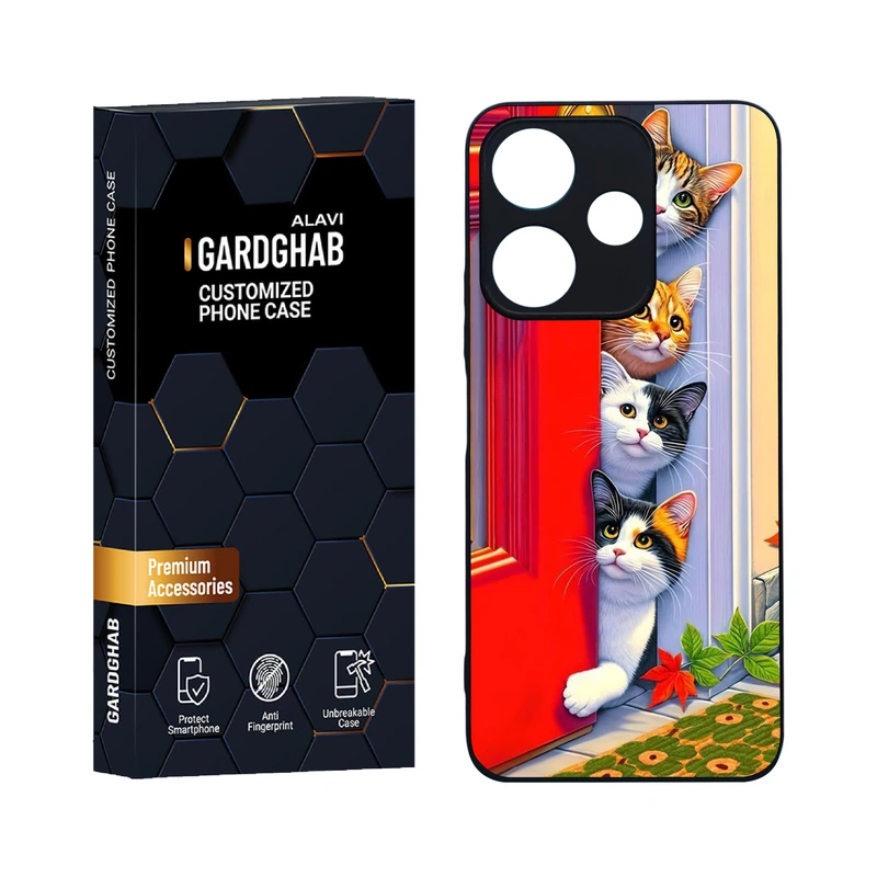 کاور گارد قاب علوی مدل دورژله ای فانتزی مناسب برای گوشی موبایل شیائومی Redmi 13 4G / 5G