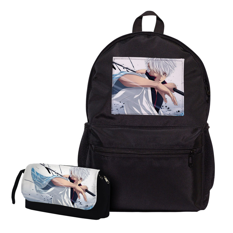 کوله پشتی طرح انیمه گینتاما Gintama به همراه جامدادی