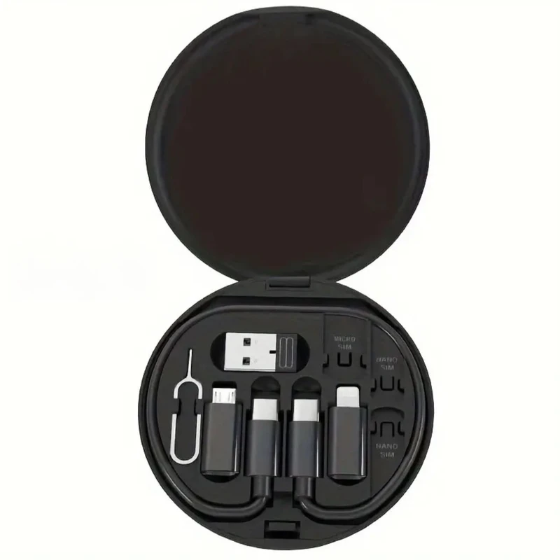 کابل تبدیل USB/USB-C به microUSB / لایتنینگ / USB-C مدل 01 طول 0.2 متر