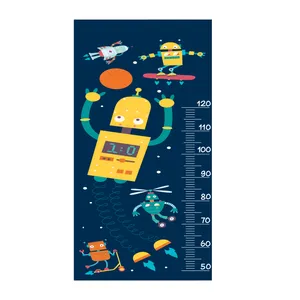 استیکر دیواری کودک مدل اندازه گیری قد طرح robot