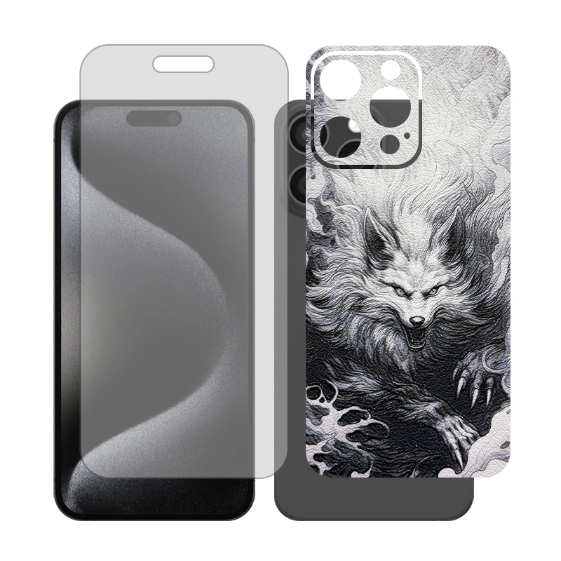 محافظ صفحه نمایش مات گلس مدل Together مناسب برای گوشی موبایل اپل iPhone 15 Pro Max به همراه برچسب پوششی پشت گوشی