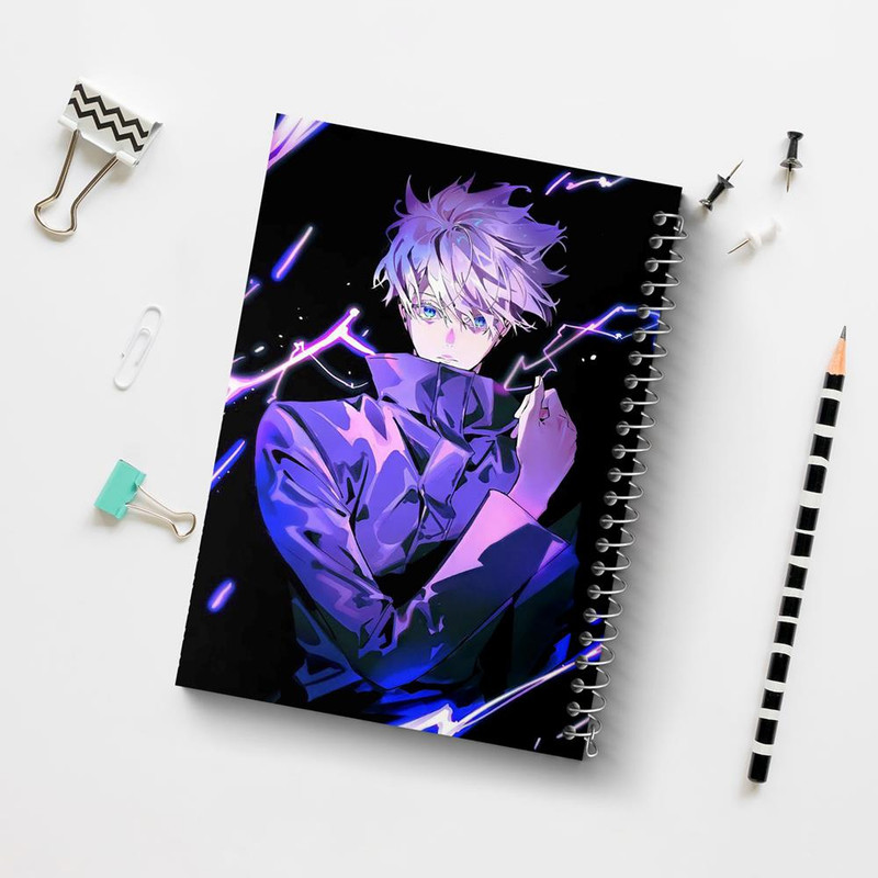 دفتر مشق 100 برگ خندالو طرح گوجو ساتورو انیمه جوجوتسو کایزن کد 11122