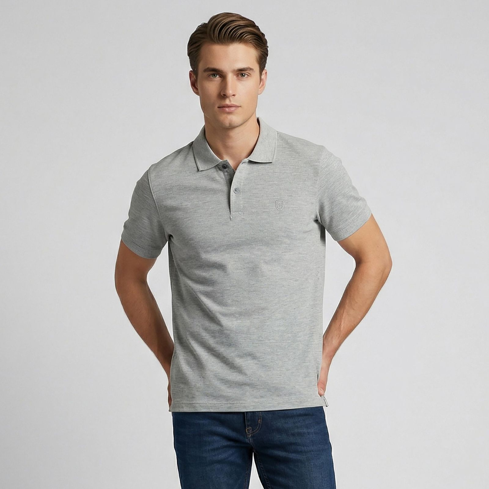 پولوشرت آستین کوتاه مردانه باینت مدل 370-15 - - 1