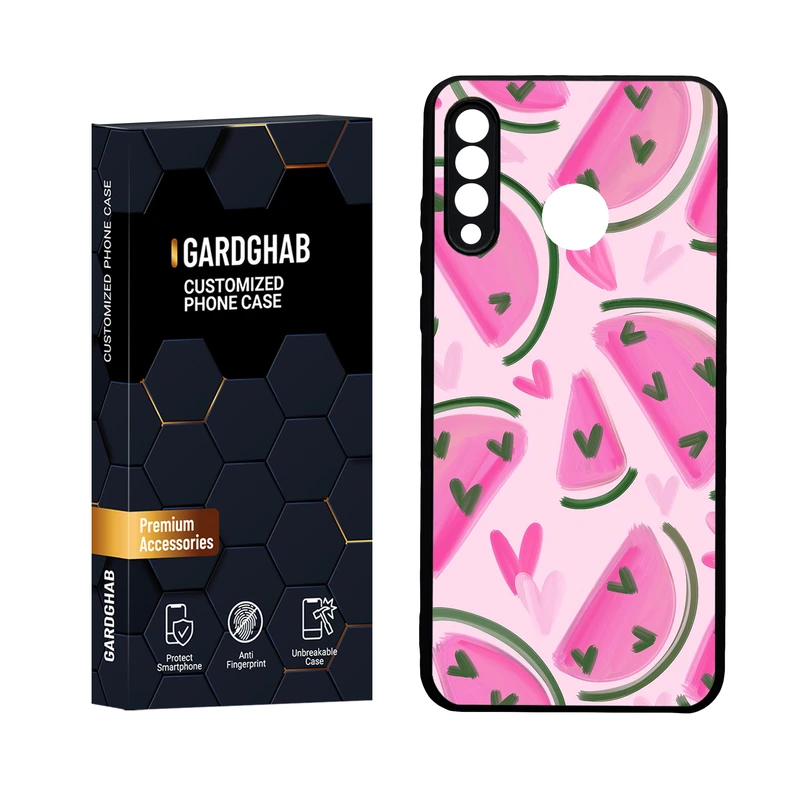  کاور گارد قاب مدل دور ژله ای پشت گلس فانتزی مناسب برای گوشی موبایل هوآوی P30 Lite
