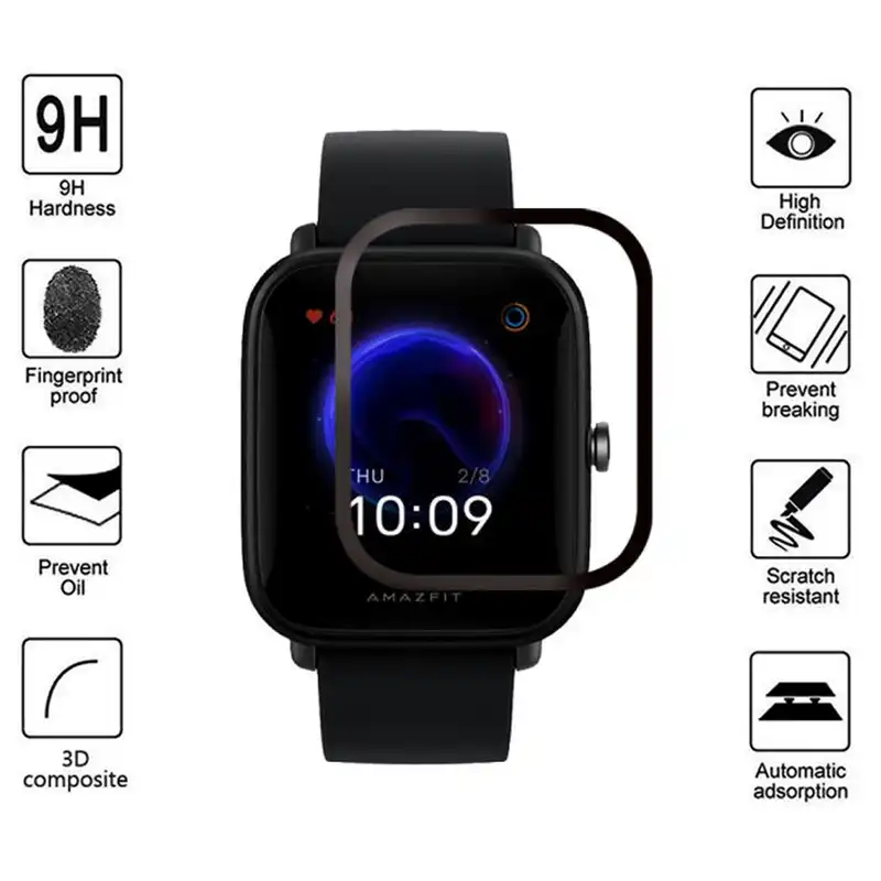 محافظ صفحه نمایش راینو مدل R-PMMA مناسب برای ساعت هوشمند امیزفیت Bip U Pro بسته 2 عددی