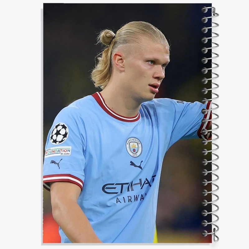 دفتر ژورنال نویسی 50 برگ خندالو مدل نقطه ای طرح ارلینگ هالند (Erling Haaland) کد 36369