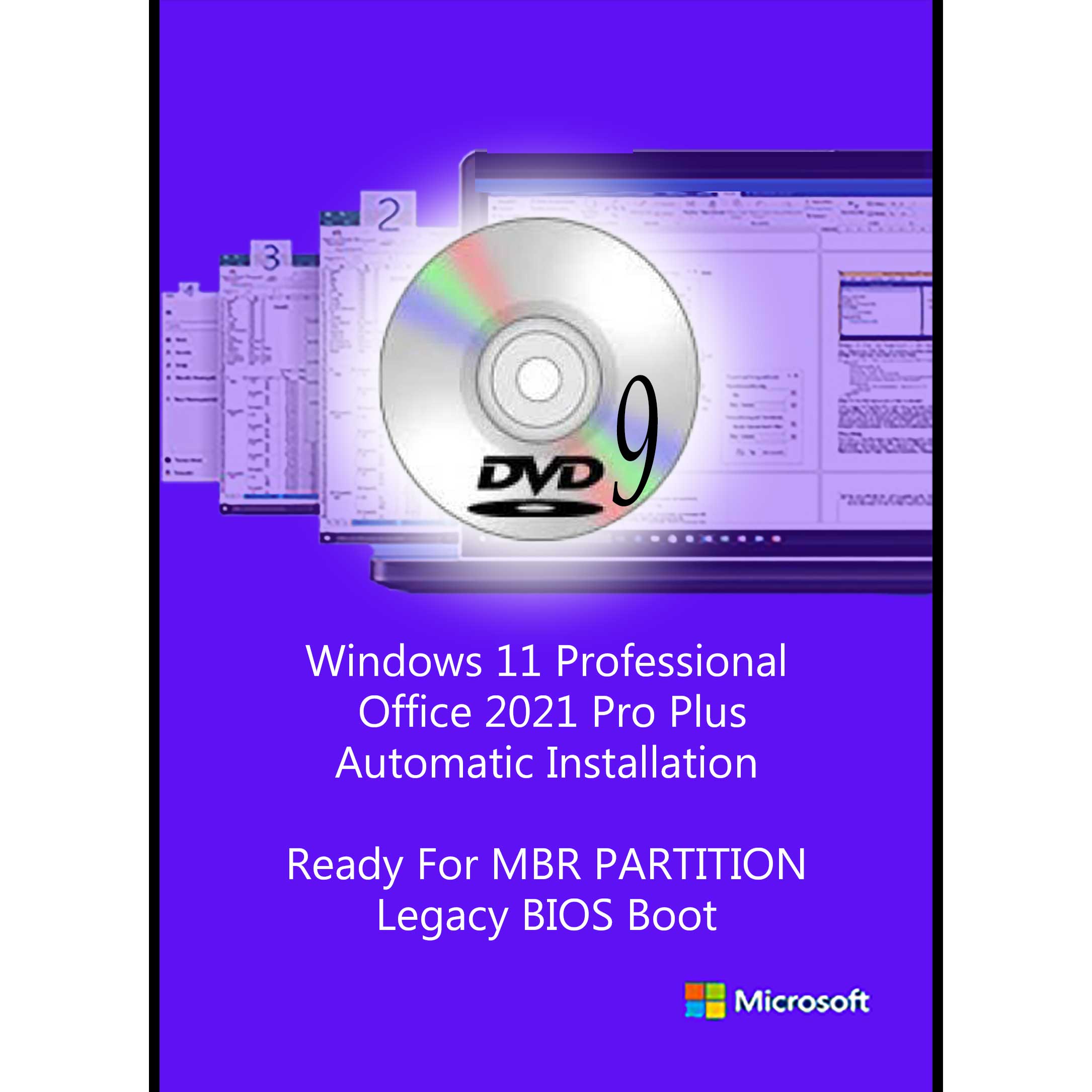 سیستم عامل Windows 11 Pro Bios Boot + Office 2021 Pro Plus نشر مایکروسافت