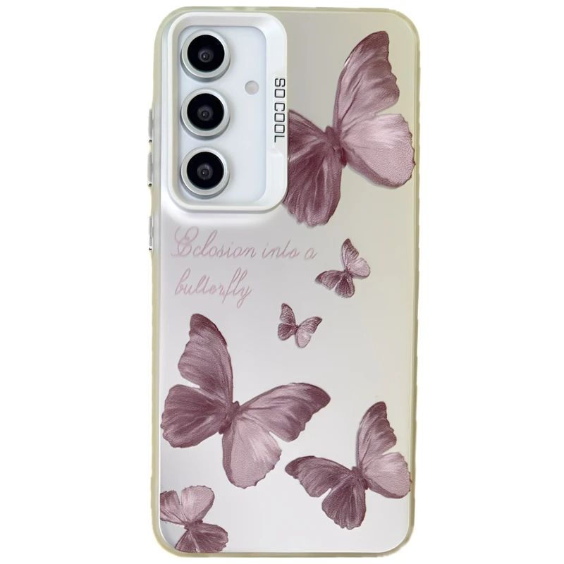 کاور مدل so cool طرح پروانه مناسب برای گوشی موبایل سامسونگ Galaxy A06