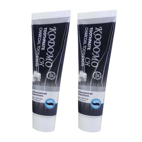 خمیردندان کودومو مدل ذغالی حجم 85 میلی لیتر مجموعه 2 عددی