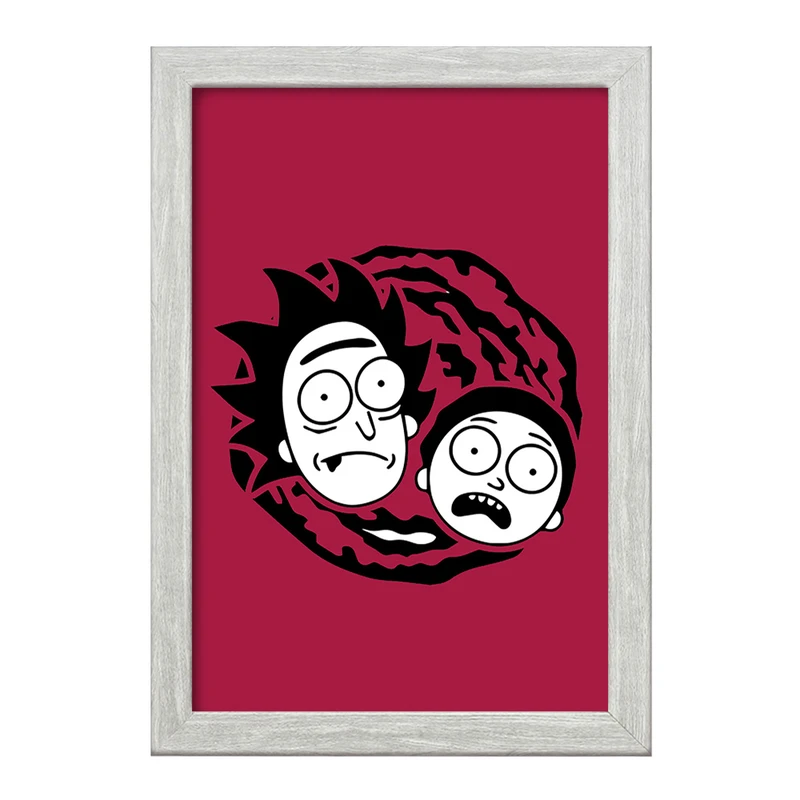 تابلو خندالو طرح انیمیشن ریک و مورتی Rick and Mort کد 26592
