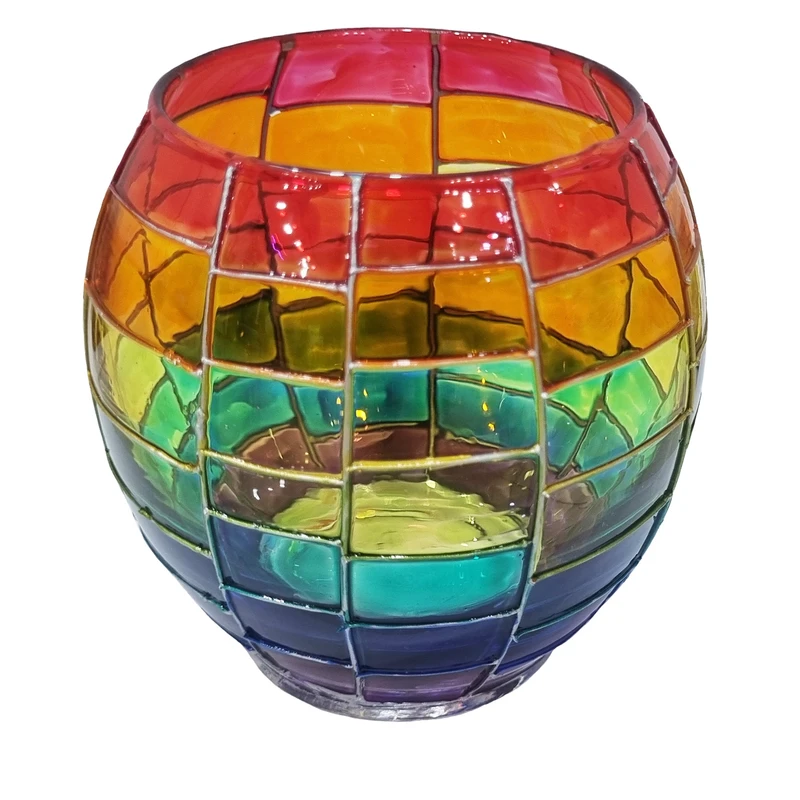 جاشمعی شیشه ای کد 07