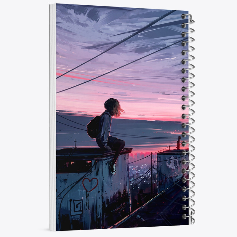 دفتر مشق 100 برگ خندالو طرح دخترانه کد F340