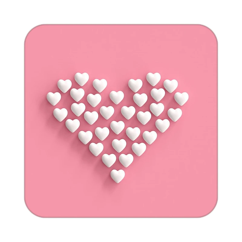 زیر لیوانی کاکتی طرح عاشقانه مدل mp41117