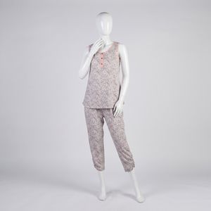 ست  تاپ و شلوارک راحتی زنانه ناربن مدل گل‌دار باغ
