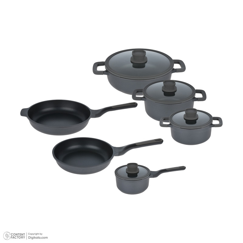 سرویس قابلمه و تابه 10 پارچه برگهف مدل Leo stone کد 1901