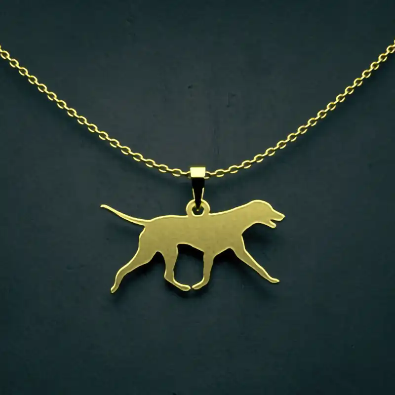 گردنبند طلا 18 عیار زنانه مدوپد مدل سگ کد J3-1-1260