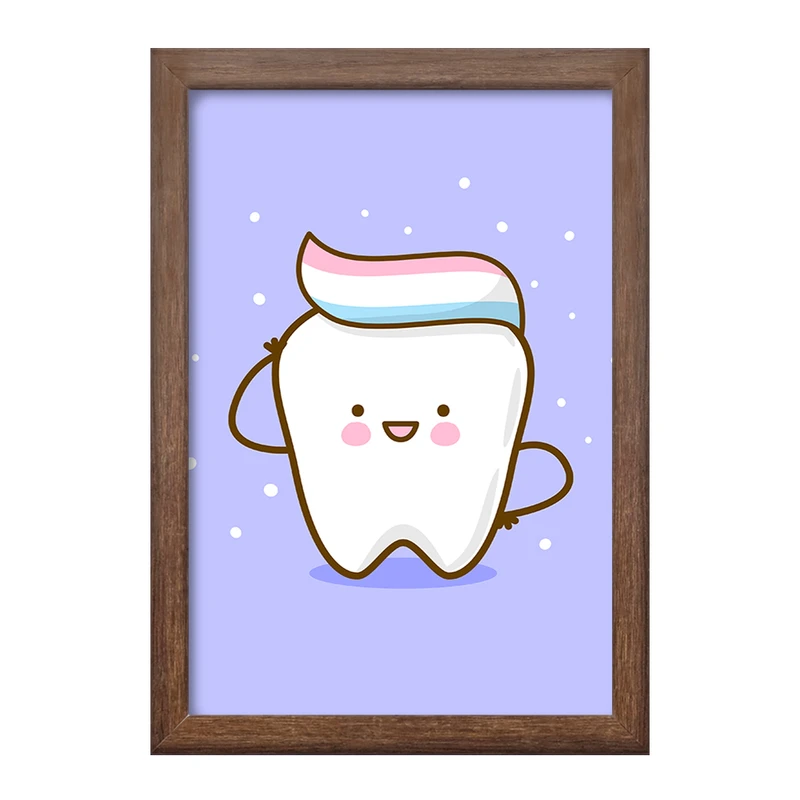 تابلو خندالو طرح دندان و دندان پزشکی کودکانه کد 36725