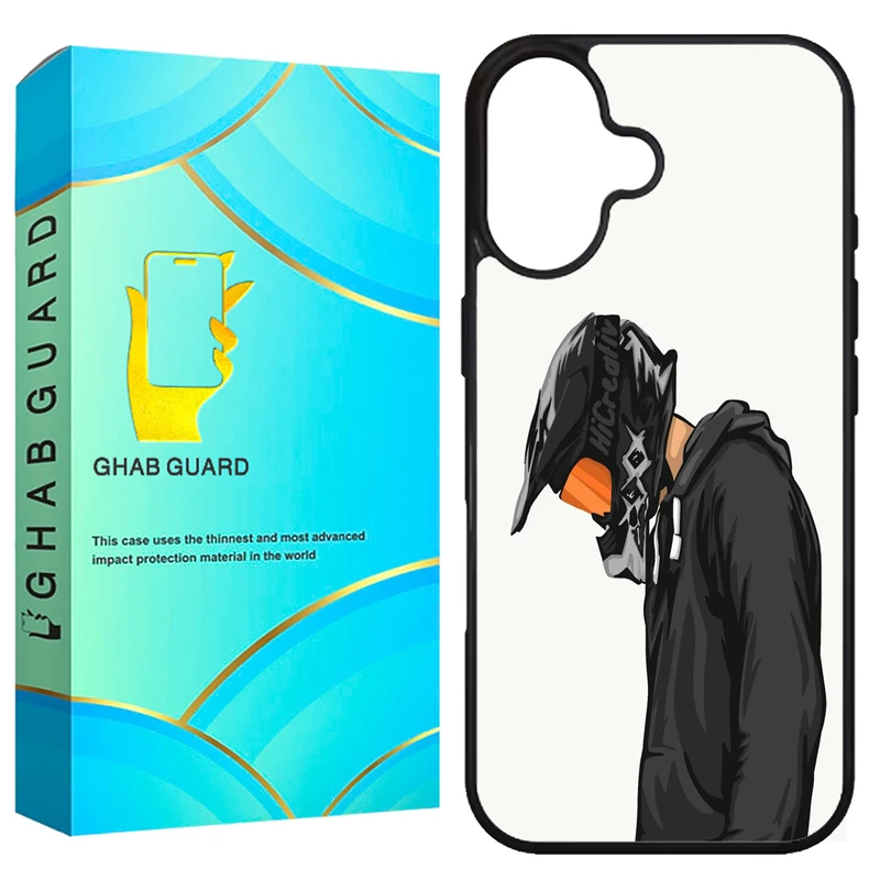 کاور قاب گارد طرح موتور سوار مدل G16PL مناسب برای گوشی موبایل اپل iPhone 16 Plus